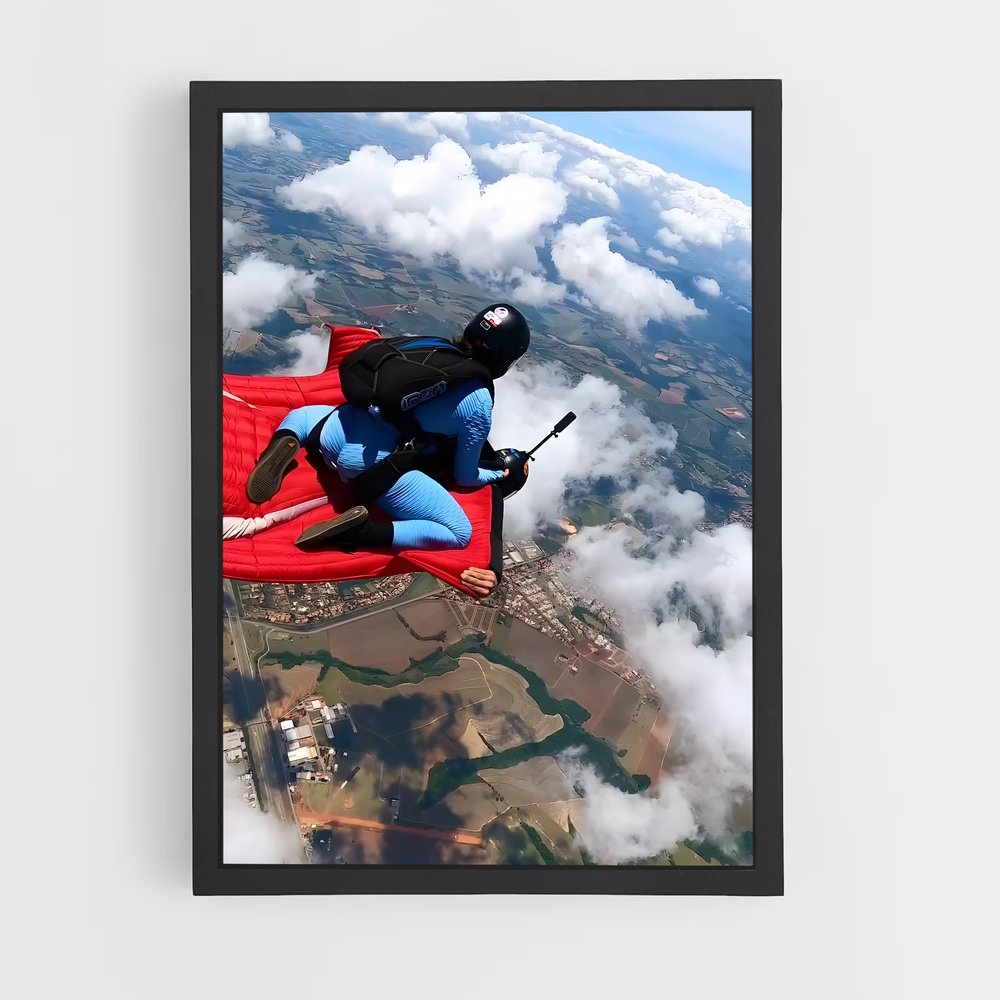 Poster Skyfalling Adventure – affiche Parachutisme (vue 2)